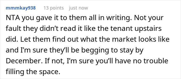 Comment on forum discussing woman&rsquo;s roommates and sisters freaking out after she secretly owns the house.