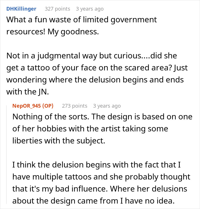 Discussion about a woman calling CPS on daughter&rsquo;s ex-husband over forcing child to get a tattoo.