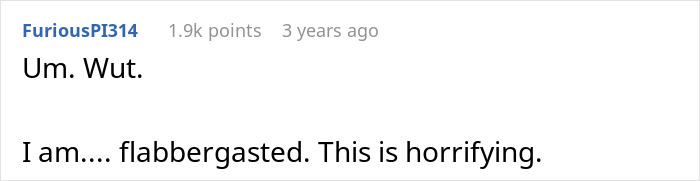 Screenshot of an online comment reacting with shock to a story about feeding slugs and a pet snail.