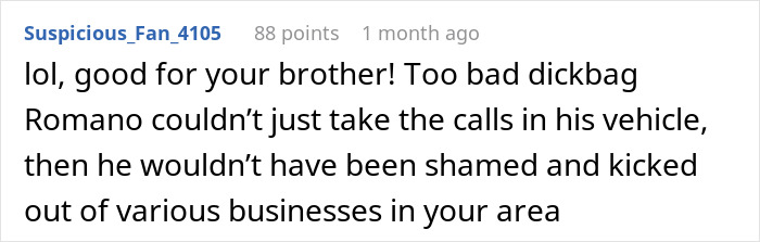 Comment from user Suspicious_Fan_4105 discussing a man filmed talking loudly in the library, causing local regulars&rsquo; upset.