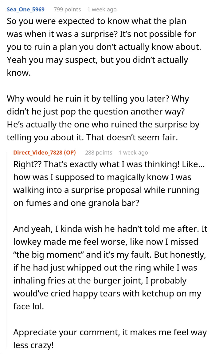 “Are You 6?”: Woman Ruins Her BF’s Proposal Because She Was Hangry, Splits The Internet “Are You 6?”: Woman Ruins Her BF’s Proposal Because She Was Hangry, Splits The Internet