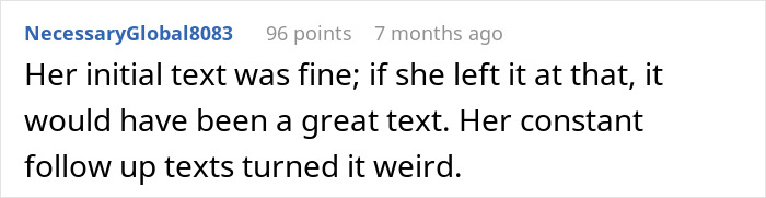 Screenshot of a Reddit comment discussing a woman upset about her friend's girlfriend not allowing them to sleep in the same bed.