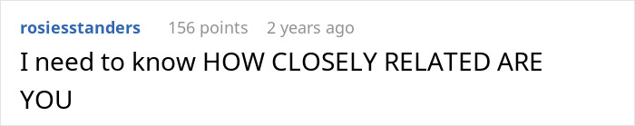 Screenshot of a Reddit comment asking how closely related a man and his wife are, linked to a perfect kidney match scenario. Screenshot of a Reddit comment asking how closely related a man and his wife are, linked to a perfect kidney match scenario.