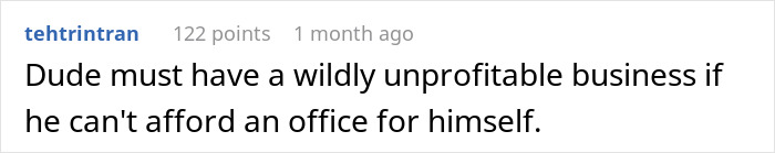 Male library patron speaking loudly, captured by local regulars, labeled as the town jerk in a public setting.