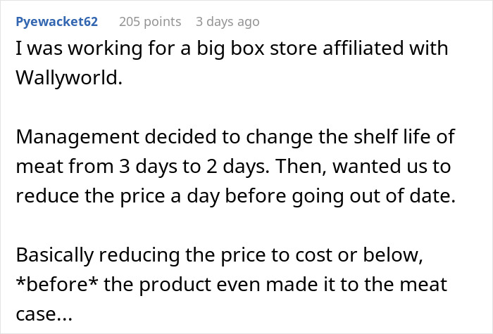 Comment describing a big box store manager&rsquo;s new rule causing confusion and disaster in the backroom.