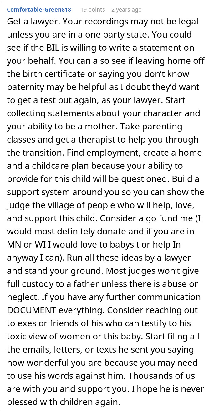 Advice on handling MIL accusing pregnant DIL of manipulating baby&rsquo;s gender and husband filing for divorce.