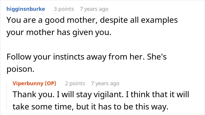 Screenshot of an online discussion where a woman seeks advice on dealing with her mom threatening to call CPS. Screenshot of an online discussion where a woman seeks advice on dealing with her mom threatening to call CPS.