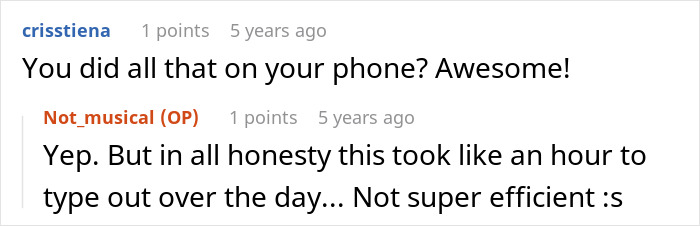 Screenshot of a Reddit conversation about a babysitter and a family’s Bible-based revenge plan. Screenshot of a Reddit conversation about a babysitter and a family’s Bible-based revenge plan.