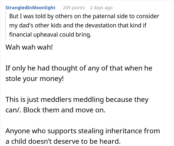 Alt text: Woman confronts dad in court over $100K stolen inheritance, leaving him financially broke and facing legal consequences