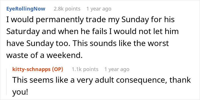 Reddit user discusses husband enjoying lazy mornings while wife sacrifices sleep, highlighting one-sided Sunday effort debate.