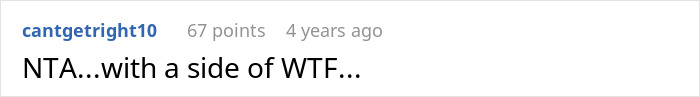 Screenshot of a social media comment reacting to a mother-in-law caught trying to breastfeed baby story, expressing disbelief.