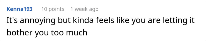 Reddit comment expressing annoyance but suggesting not to let rude aunt&rsquo;s fast-food wrappers and grease ruin elegant wedding planning.