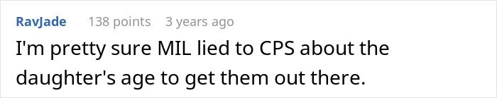 Screenshot of an online comment discussing a woman calling CPS on her daughter&rsquo;s ex-husband over forcing a tattoo on his child.