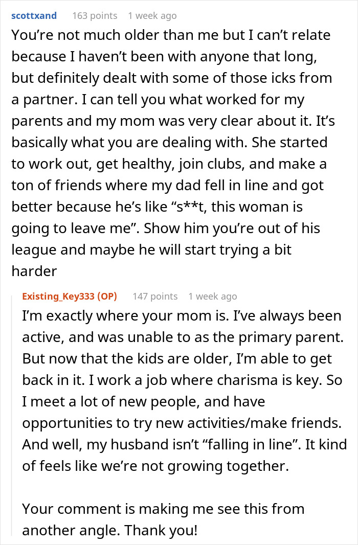 Text conversation about a wife feeling grossed out by her husband and trying to come back from it. Text conversation about a wife feeling grossed out by her husband and trying to come back from it.