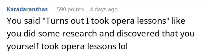 Comment from Katadaranthas humorously reacting to a mistaken quote, discussing noise complaints about a noisy coffee grinder.