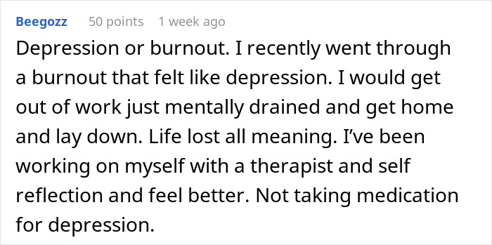 Screenshot of a user comment describing slow behavioral changes causing emotional burnout and affecting a marriage’s dynamic. Screenshot of a user comment describing slow behavioral changes causing emotional burnout and affecting a marriage’s dynamic.