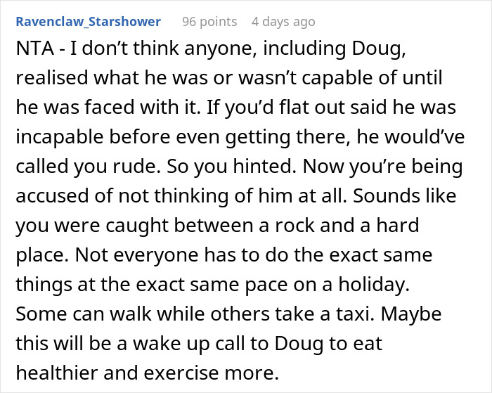 Comment about bil struggles during a China trip, discussing challenges and differing holiday paces among travelers.