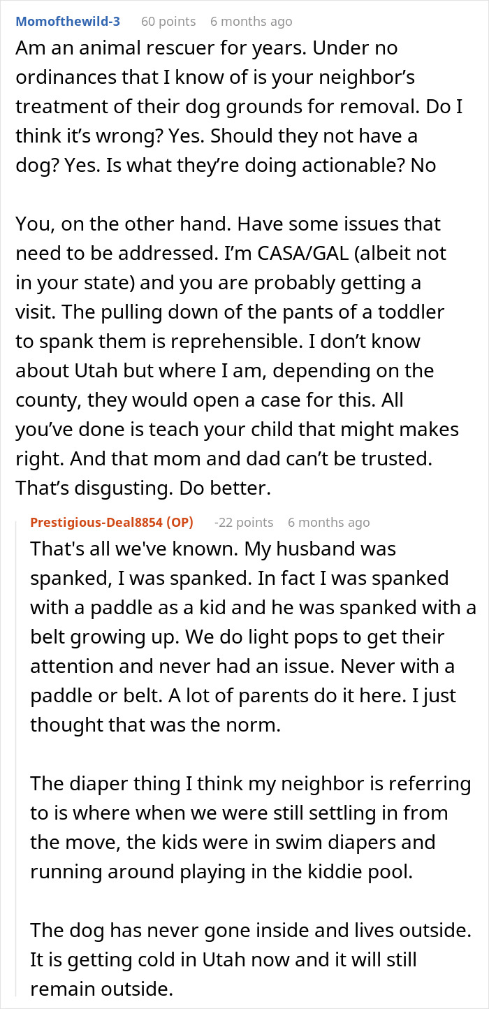 Online discussion about neighbor&rsquo;s neglected dog prompts animal control and CPS involvement in retaliation case.