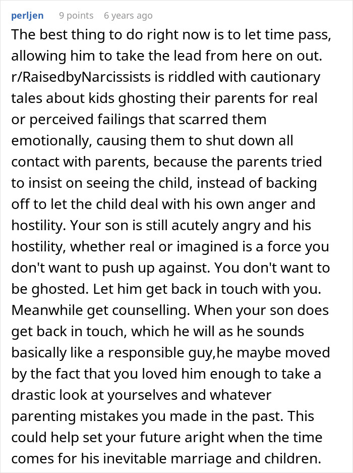 Parents wonder if they messed up their son after he expresses anger and distance due to years of neglect and emotional pain.