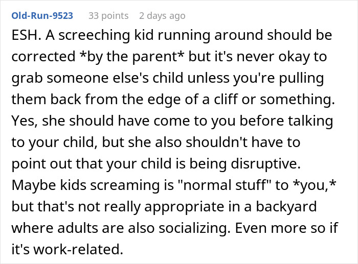 Woman Brings Son To Work BBQ, Coworker Snaps: "Had To Set Boundaries"