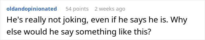 Screenshot of a social media comment discussing a groom-to-be making cold feet jokes, causing the bride to worry.