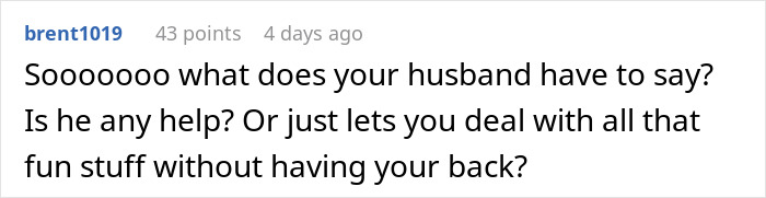Comment discussing a husband’s involvement and support after a self-appointed bridesmaid is cut from sister-in-law’s bridal party. Comment discussing a husband’s involvement and support after a self-appointed bridesmaid is cut from sister-in-law’s bridal party.