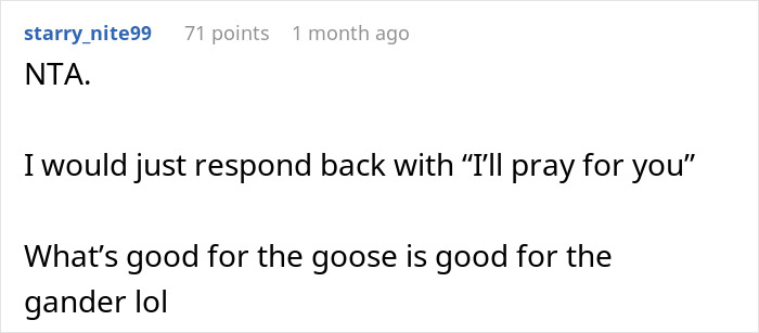 Screenshot of a Reddit comment discussing a MIL shocked her son kicks her out after unhinged pregnancy comments.