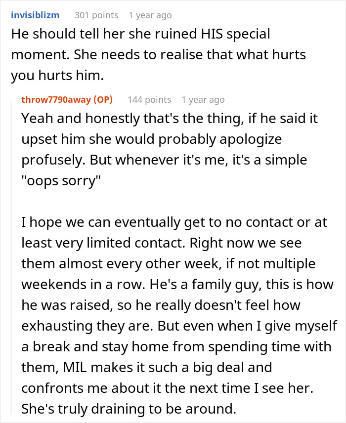 Woman devastated as MIL&rsquo;s loud comments ruin the magic of her wedding dress surprise during a family confrontation about boundaries.