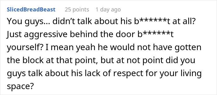 Reddit comment discussing a husband&rsquo;s revenge on brother-in-law after kitchen renovation and vacation started.