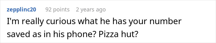 Comment about secret second family revealed after wife borrows phone, expressing curiosity about saved contact name.