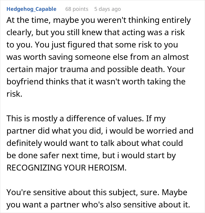 Text excerpt discussing risk and heroism in a confrontation involving a guy losing it after men tried to kidnap a drunk girl. Text excerpt discussing risk and heroism in a confrontation involving a guy losing it after men tried to kidnap a drunk girl.