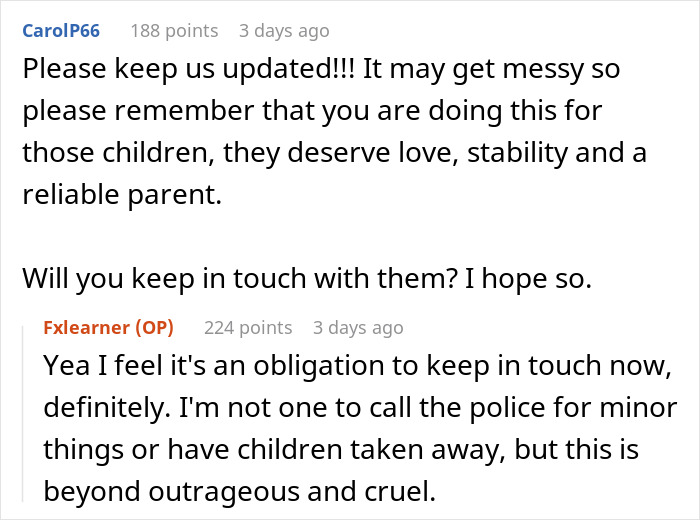 Reddit discussion about mom exposing poor parenting by making cousin babysit, risking custody of her kids.