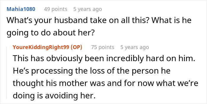 Online forum conversation discussing the emotional impact of mother-in-law calling Child Protective Services. Online forum conversation discussing the emotional impact of mother-in-law calling Child Protective Services.