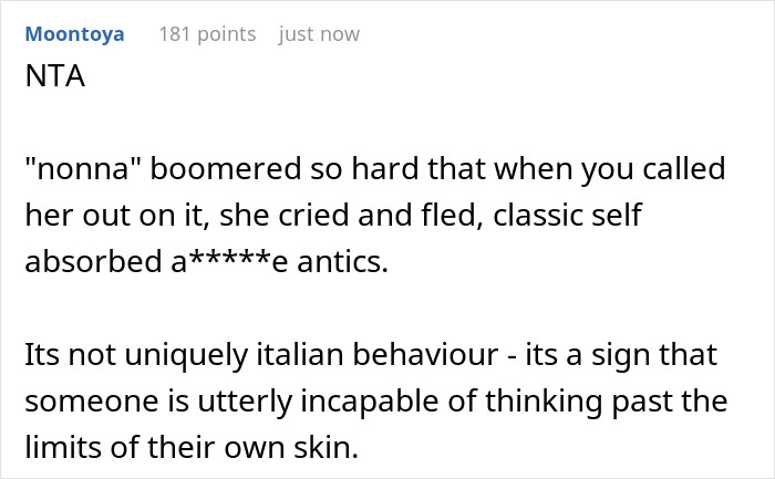 Commenter responding to a post about hosting hubby&rsquo;s Italian friend, discussing spices and drinking cappuccino after noon.