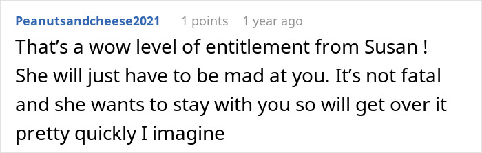 Comment expressing frustration over entitlement and a situation involving babysitting a niece. Comment expressing frustration over entitlement and a situation involving babysitting a niece.