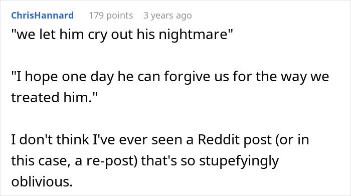 Reddit post showing parents reflecting on years of neglect as their son blows up, questioning if they messed up.