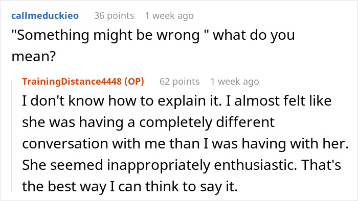 Man avoids gym stalker who hurls weights after he rejects her persistent come-ons in a tense gym encounter.