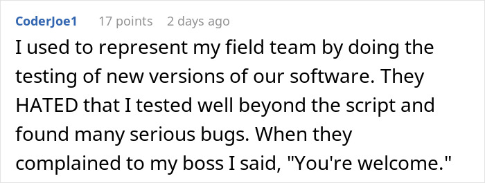 Developer reports bugs during exploratory testing as lead restricts the process, impacting game quality and software feedback. Developer reports bugs during exploratory testing as lead restricts the process, impacting game quality and software feedback.