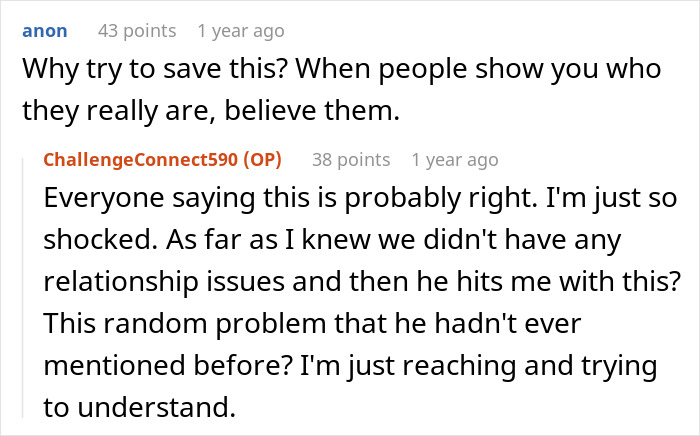 Reddit user discussing bonding issues with daughter born via cesarean and the impact on their relationship.
