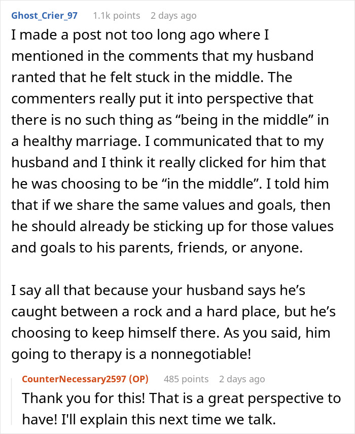 Reddit discussion about a man skipping wife&rsquo;s first Mother&rsquo;s Day to spend time with his mom, causing hurt emotions.