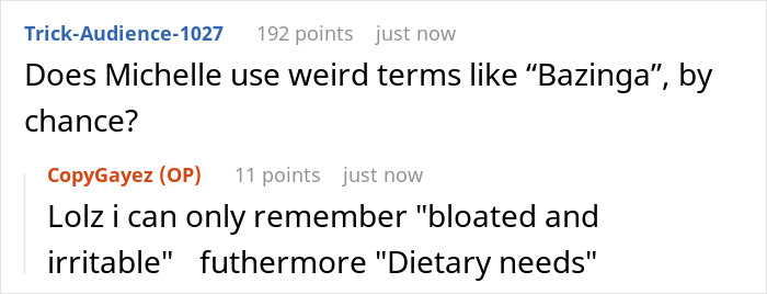 Online discussion about coworker reserving microwave for dietary needs, highlighting workplace communication and respect.