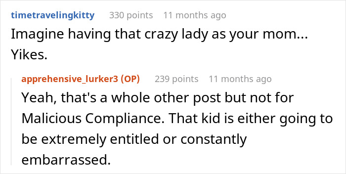 Reddit comments discussing a new mom’s hilarious malicious compliance with a nosy NICU neighbor situation. Reddit comments discussing a new mom’s hilarious malicious compliance with a nosy NICU neighbor situation.