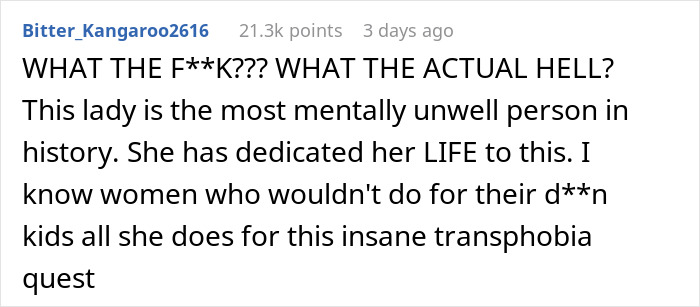 Comment expressing outrage over J.K. Rowling using Harry Potter earnings to fund anti-trans project. Comment expressing outrage over J.K. Rowling using Harry Potter earnings to fund anti-trans project.