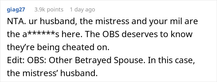 Wife Texts Hubby’s Mistress’s Husband To Expose Affair, Asks Internet If She Went Too Far Wife Texts Hubby’s Mistress’s Husband To Expose Affair, Asks Internet If She Went Too Far