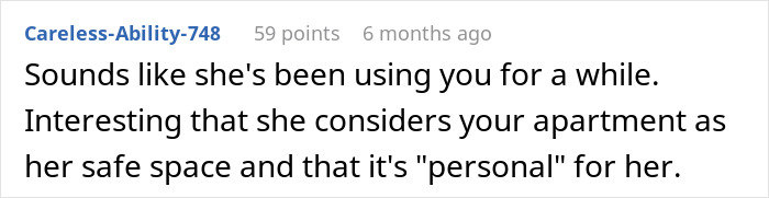 Screenshot of a woman setting boundaries after having enough of her friend using her and hosting her toddler repeatedly.