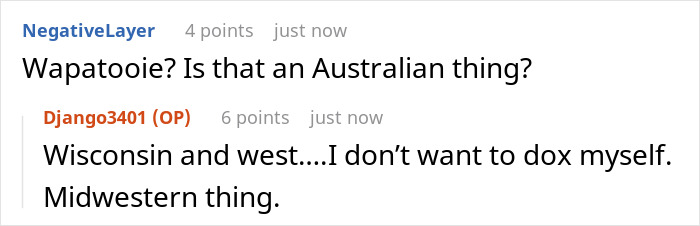 Screenshot of an online conversation where a friend questions the meaning of a wine sample insult phrase.