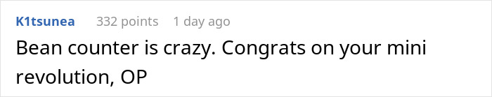Screenshot of a social media comment discussing company penny-pinching and workers stopping going the extra mile. Screenshot of a social media comment discussing company penny-pinching and workers stopping going the extra mile.