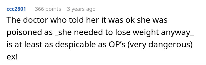 Comment on controversy about poisoning, mentioning despicable ex and health risks related to slugs and pet snail feeding.