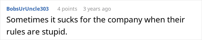 Employee firmly following company rules in a workplace setting while the boss faces consequences for strict policies. Employee firmly following company rules in a workplace setting while the boss faces consequences for strict policies.