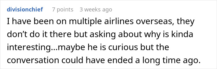 Man quizzes flight attendant on sensitive flight safety questions during a flight, told to stop the risky questioning immediately. Man quizzes flight attendant on sensitive flight safety questions during a flight, told to stop the risky questioning immediately.